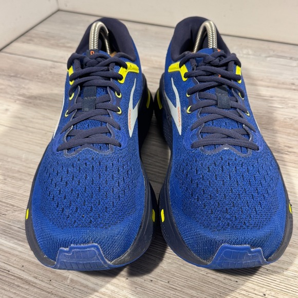 Brooks Blue and Yellow Athletic Shoes - Picture 4 of 13